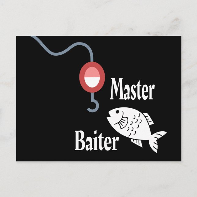 Postal Master Baiter Fishing Funny (Anverso)