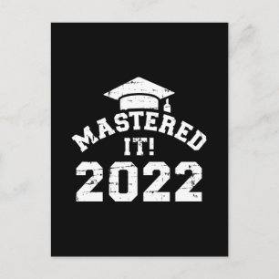 Postal Máster en 2022 para la graduación