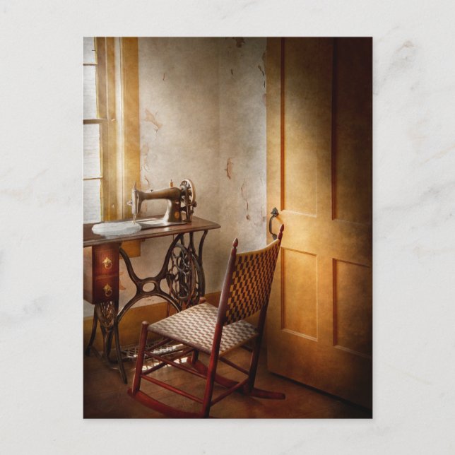 Postal Masticando - Ella solía amar esta máquina (Anverso)