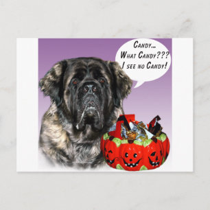 Postal Mastiff (esponjosa) Candy de Halloween