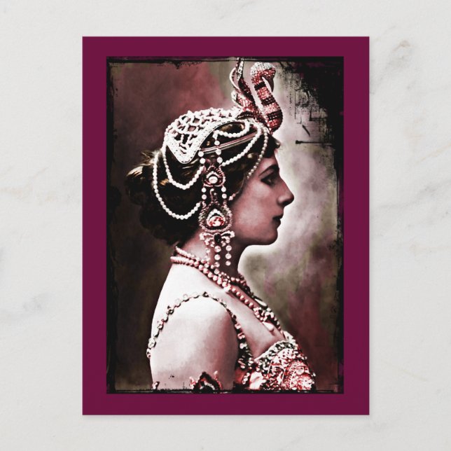 Postal Mata Hari 1910 (Anverso)