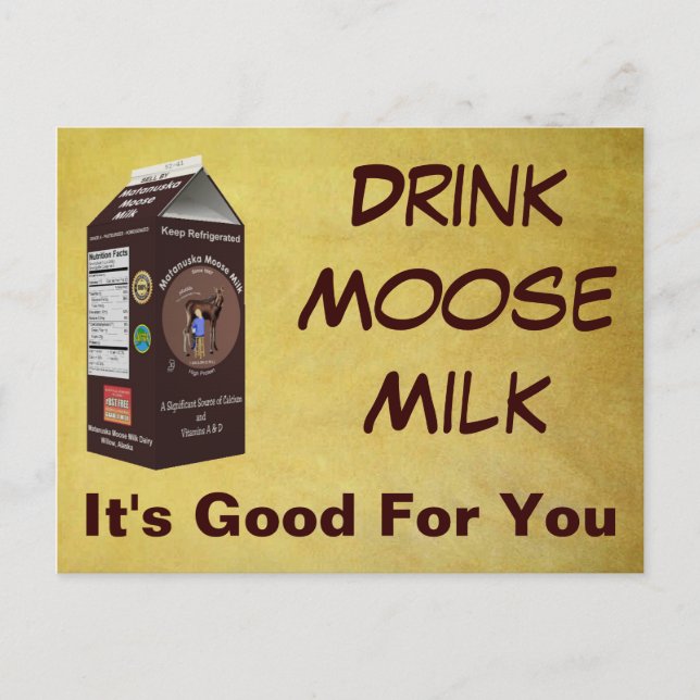 Postal Matanuska Moose Milk (Anverso)