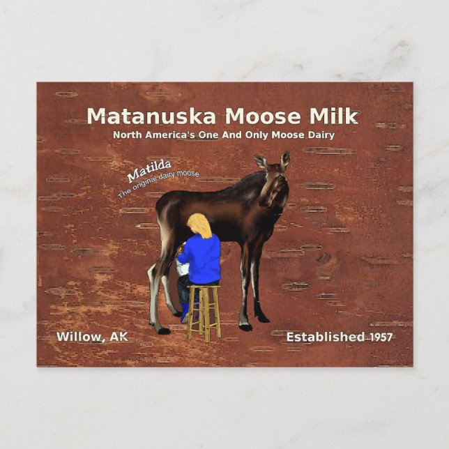 Postal Matanuska Moose Milk (Anverso)