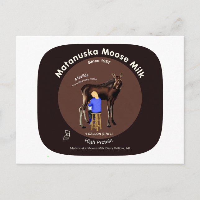 Postal Matanuska Moose Milk (Anverso)