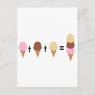 Postal Matemática de helados