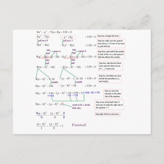 Postal Matemáticas (Anverso)