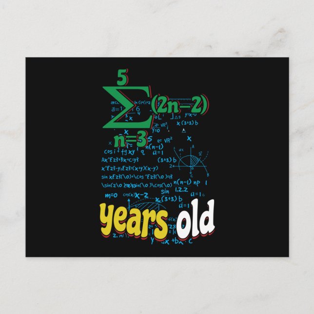 Postal Matemáticas (Anverso)