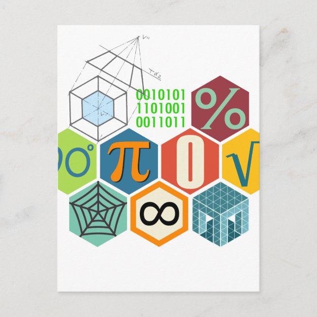 Postal matemáticas (Anverso)