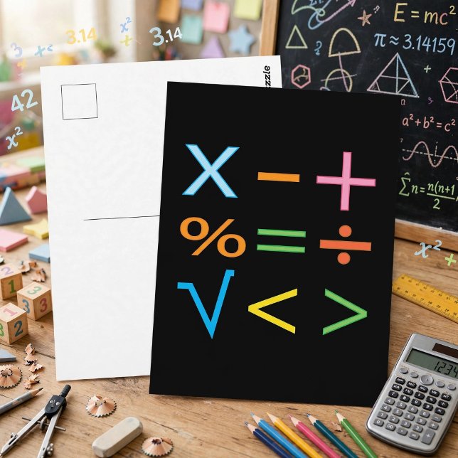 Postal Matemáticas Símbolo matemático Matemáticas  (Subido por el creador)