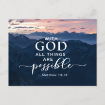 Mateo 19:26 Con Dios todas las cosas son posibles