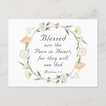 Mateo 5:8 Los bendecidos son puros en verso de la