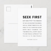 Mateo 6:33-34 Buscar primero el Reino de Dios