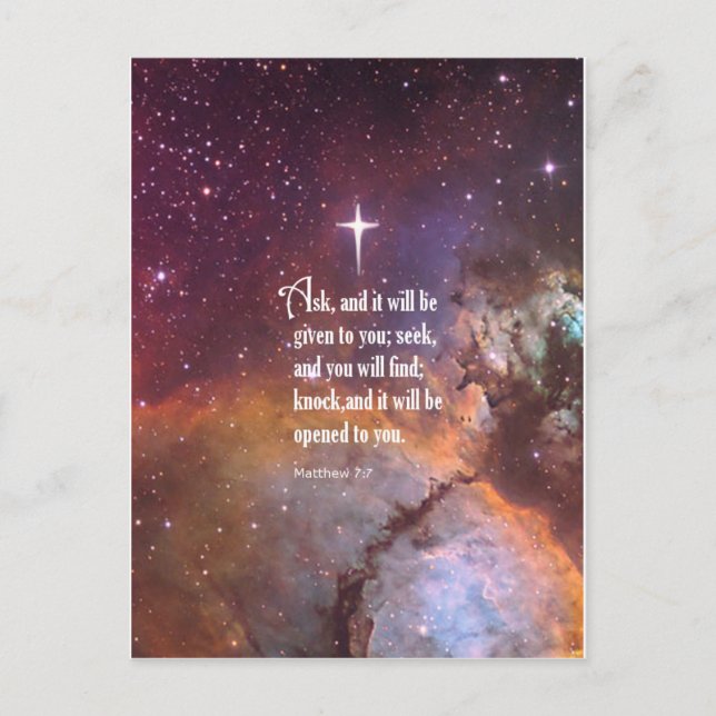 Postal Mateo 7:7 (Anverso)
