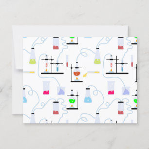 Postal Materia de la escuela de laboratorio de ensayos ci