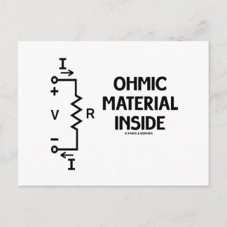 Postal Material cósmico interno (Ley de Ohm)