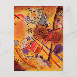 Postal Material gráfico abstracto de Kandinsky