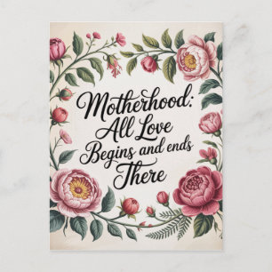 Postal Maternidad: Todo el amor comienza y termina ahí