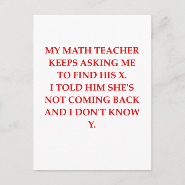 POSTAL MATH (Anverso)