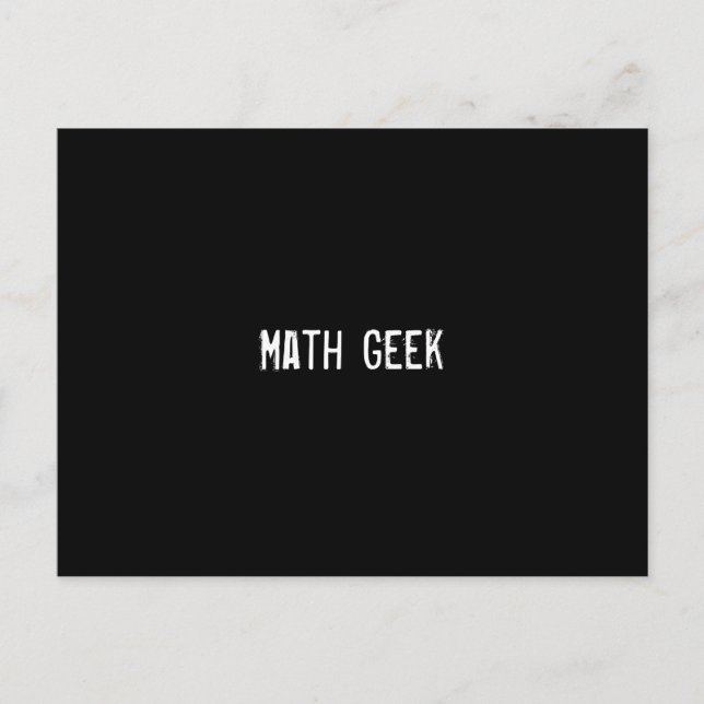 Postal Math Geek (Anverso)