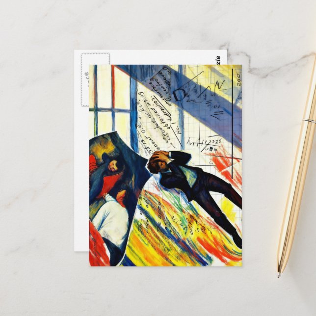 Postal Math is Hard Mixed Media Collage (Anverso/Reverso In Situ)