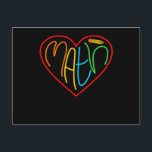 Postal Math Love Heart Mathematics Maths Stuacher<br><div class="desc">Esta idea gráfica es para los amantes de las matemáticas. Esta divertida ropa gráfica/de citas hace felices a todos los profesores de matemáticas.</div>