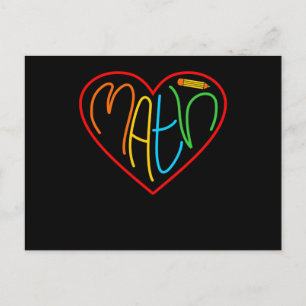 Postal Math Love Heart Mathematics Maths Stuacher