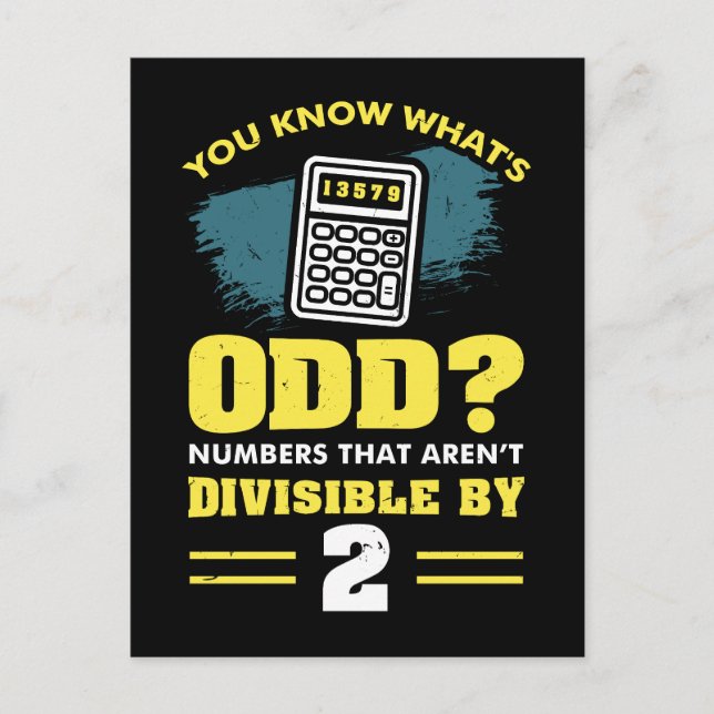 Postal Math Math Teacher Pun Gift (Anverso)