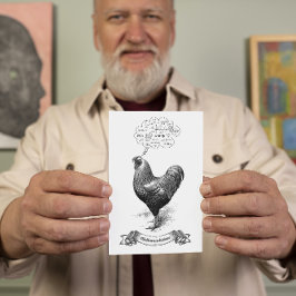 Postal Mathemachicken Funny Math Chicken Pun Chiste