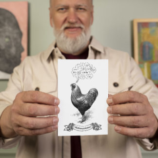 Postal Mathemachicken Funny Math Chicken Pun Chiste