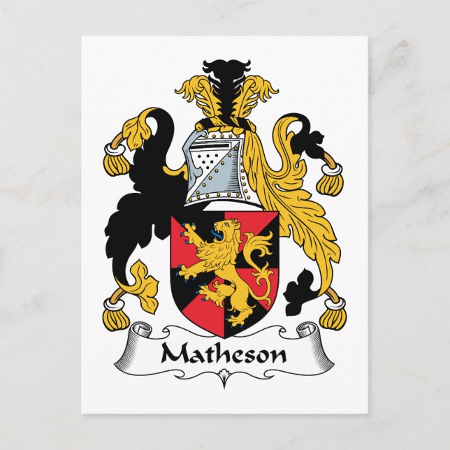 Postal Matheson Family Crest (Anverso)