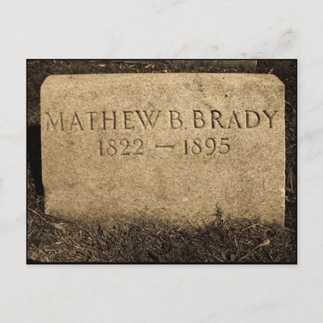 Postal Mathew Brady - Famoso Fotógrafo de la Guerra Civil (Anverso)