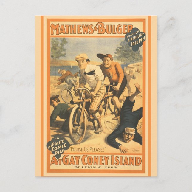 Postal Mathew y Bulger en la isla Gay Coney (Anverso)