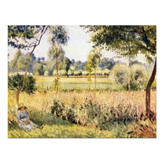 Postal Matin un Eragny de Camille Pissarro