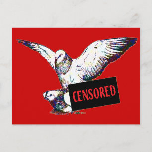 Postal Mating de las palomas: ¡censurado!
