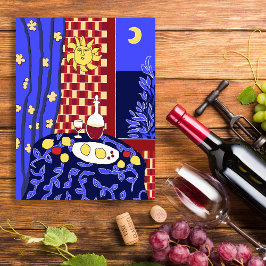Postal Matisse Inspiró Noche Azul Vida Siena Vida Lemones