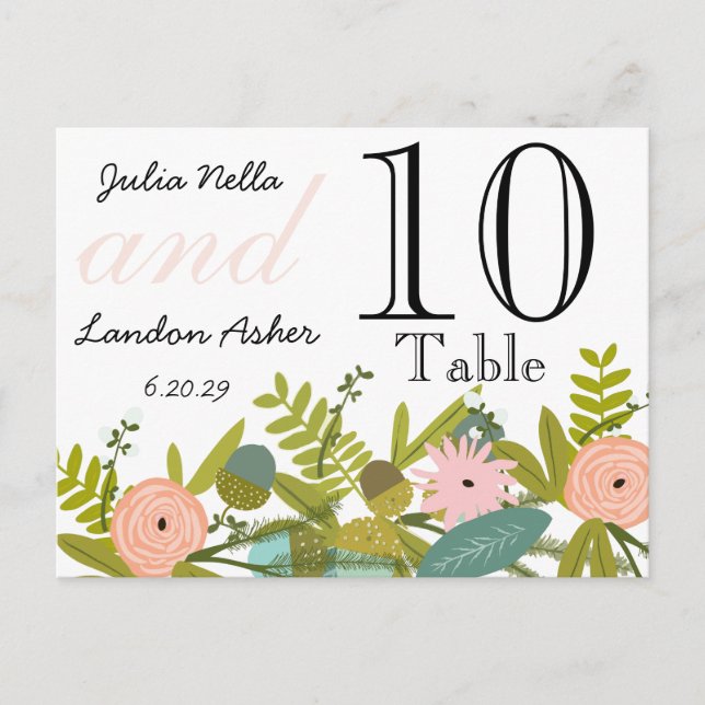 Postal Matrimonio de Damasco de Chartreuse Turquesa Moder (Anverso)