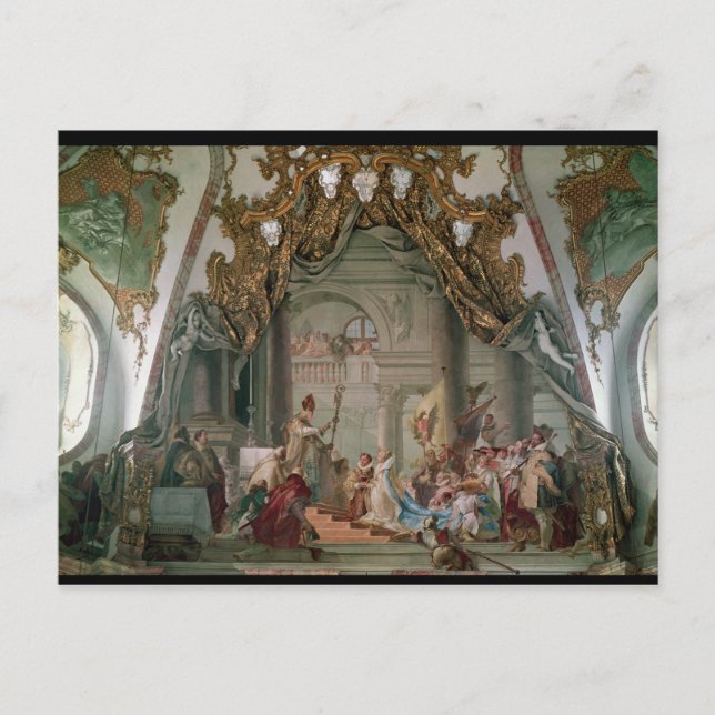 Postal Matrimonio de Federico I Barbarossa (Anverso)