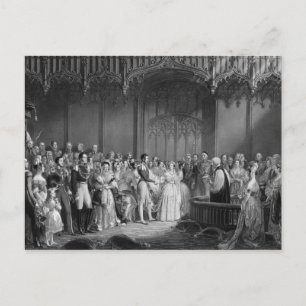 Postal Matrimonio de la Reina Victoria y el Príncipe Albe
