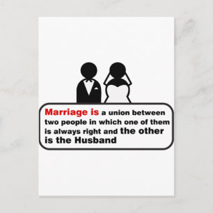 Postal Matrimonio divertido
