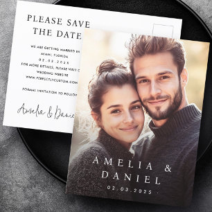 Postal Matrimonio guardar la foto del personalizado de fe