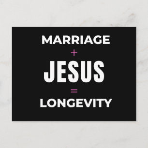 Postal Matrimonio + Jesús = Longevidad