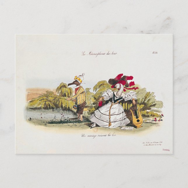 Postal Matrimonio por libro (Anverso)