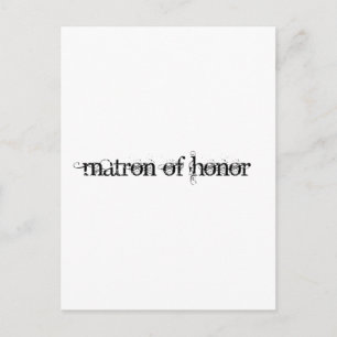 Postal Matrón de honor