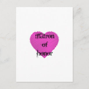 Postal Matrón de honor