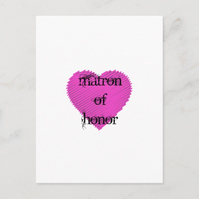 Postal Matrón de honor (Anverso)