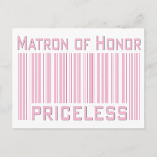 Postal Matrón de honor invalorable