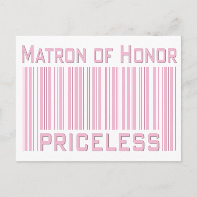 Postal Matrón de honor invalorable (Anverso)