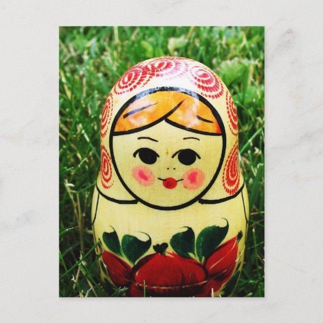 Postal Matryoshka Arte Popular Ucraniano (Anverso)