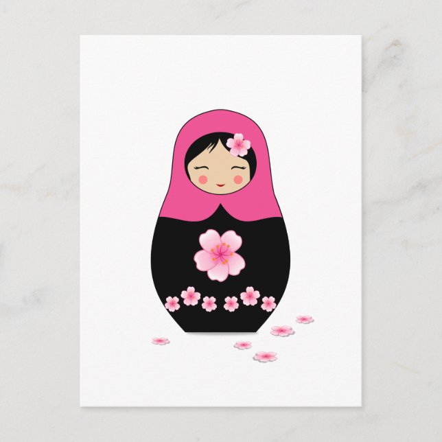Postal Matryoshka Babushka (Anverso)