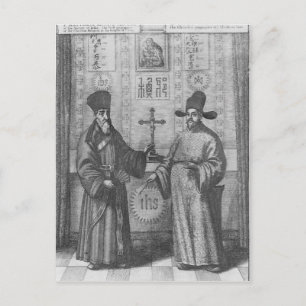Postal Matteo Ricci y Paulus Li
